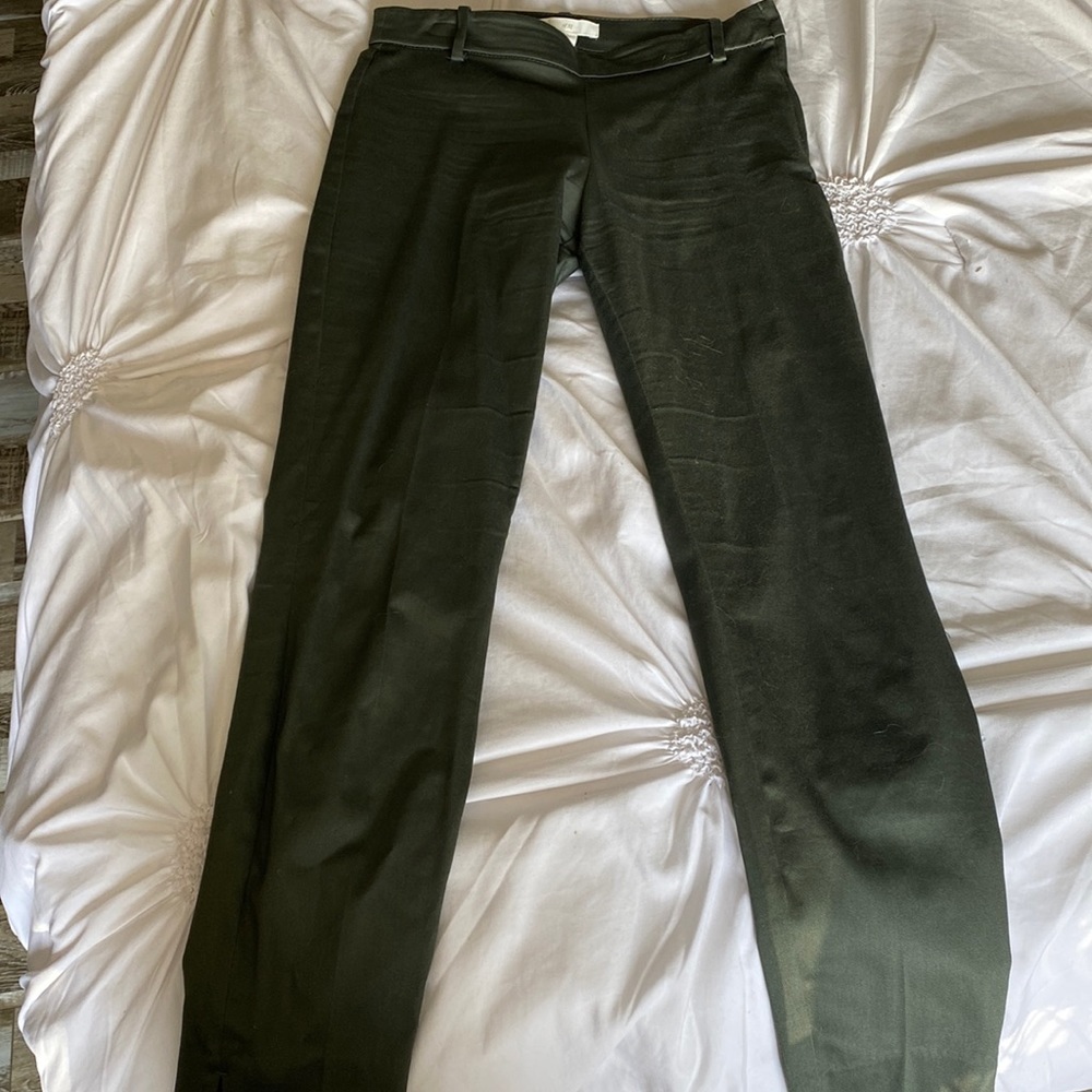 H & M ankle length casual pants dark green size 4